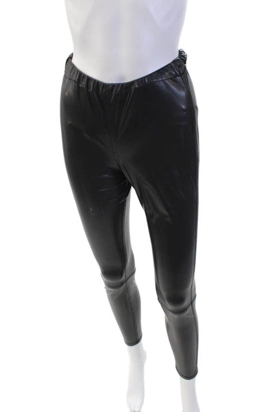 Jonathan Simkhai Womens Faux Leather Leggings Black Size XS