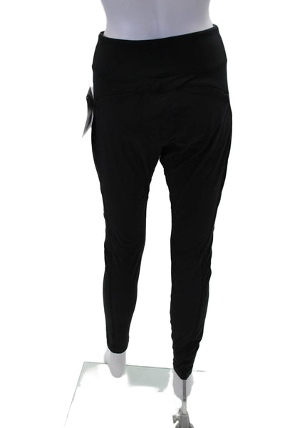 Athleta Womens Textured Lined Skinny Fitted Leggings Black Size 06