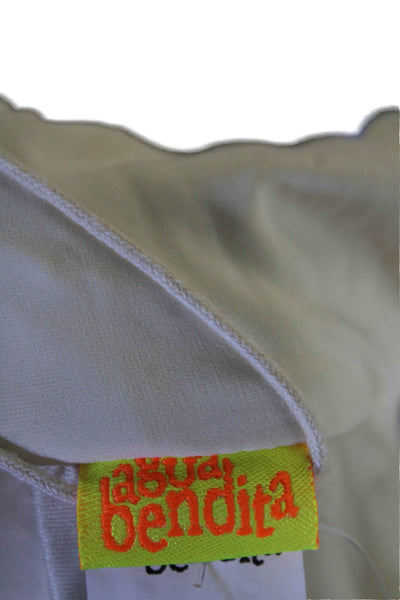 Agua Bendita Womens Calista Bikini Top - Crema Size XL