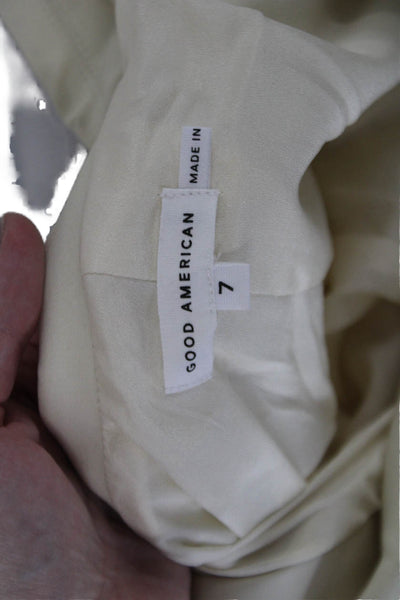 Good American Womens Woven Blazer 2.0 - Bone001 Size 7