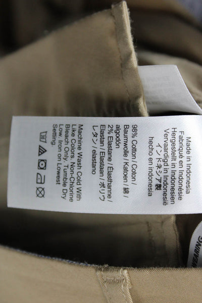 J Crew Womens Zipper Fly Slim Boyfriend Chino Pants Brown Cotton Size 26