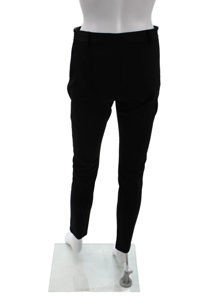 Tara Jarmon Womens Side Zip High Rise Slim Cut Trouser Pants Black Size IT 38