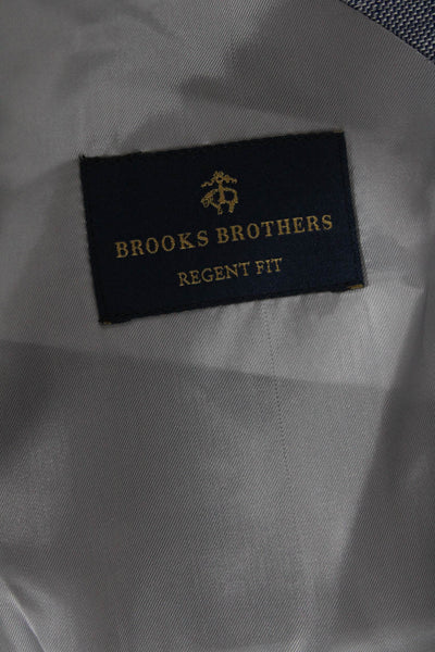 Brooks Brothers Men's Collared Long Sleeves Unlined Basic Jacket Plaid Size 44