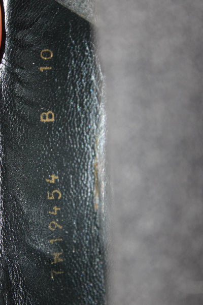 Stuart Weitzman Womens Low Platform Mary Jane Pumps Gray Black Size 10 B