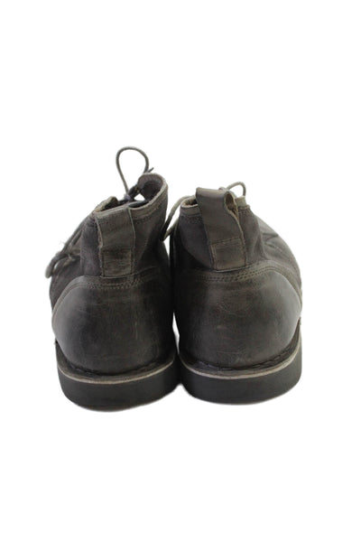 Marc New York Andrew Marc Mens Suede Lace Up Ankle Boots Gray Size 8