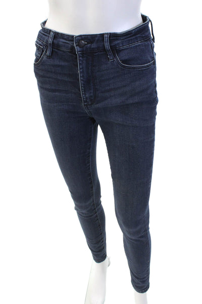 Joes Womens High Rise Zip Up Skinny Leg Jeans Rome Blue Cotton Size 27