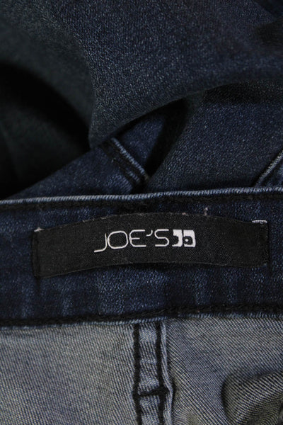 Joes Womens High Rise Zip Up Skinny Leg Jeans Rome Blue Cotton Size 27