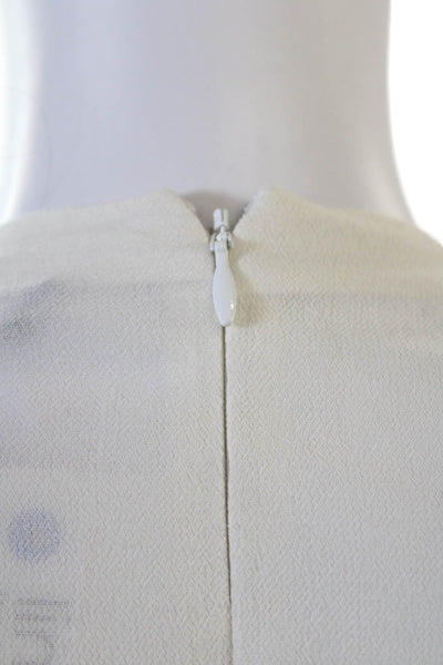 Marchesa Voyage Womens Cotton Pom Pom Trim Lace Detail Jumpsuit White Size 6