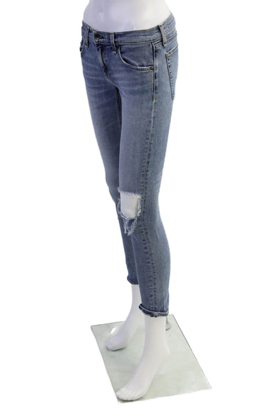 Rag & Bone Jean Womens Low Rise The Dre Skinny Leg Jeans Mariner Blue Size 25