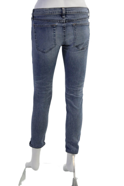 Rag & Bone Jean Womens Low Rise The Dre Skinny Leg Jeans Mariner Blue Size 25