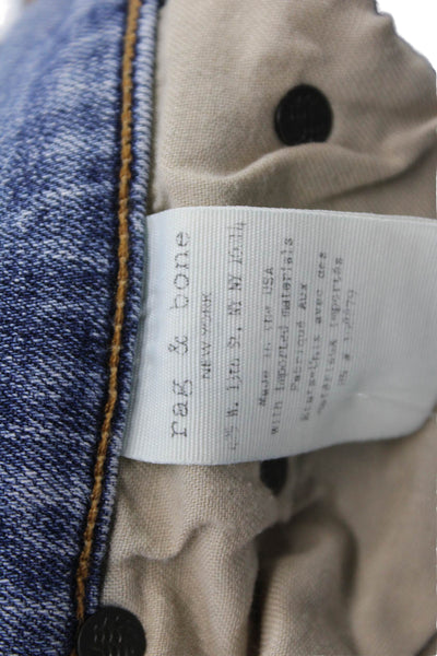 Rag & Bone Jean Womens Low Rise The Dre Skinny Leg Jeans Mariner Blue Size 25