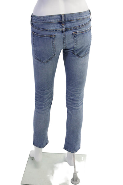 Rag & Bone Jean Womens Low Rise Tomboy Skinny Leg Jeans West Village Blue Size 2