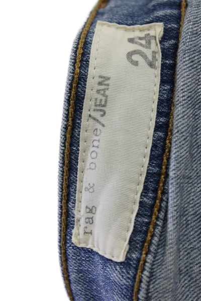 Rag & Bone Jean Womens Low Rise Tomboy Skinny Leg Jeans West Village Blue Size 2