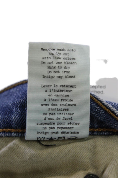 Rag & Bone Jean Womens Low Rise Tomboy Skinny Leg Jeans West Village Blue Size 2