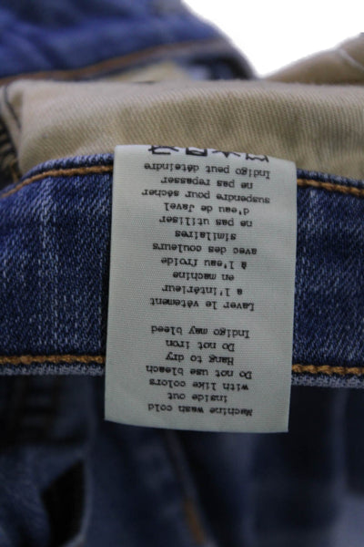 Rag & Bone Jean Womens Mid Rise The Dre Skinny Leg Jeans Stoke Blue Size 24