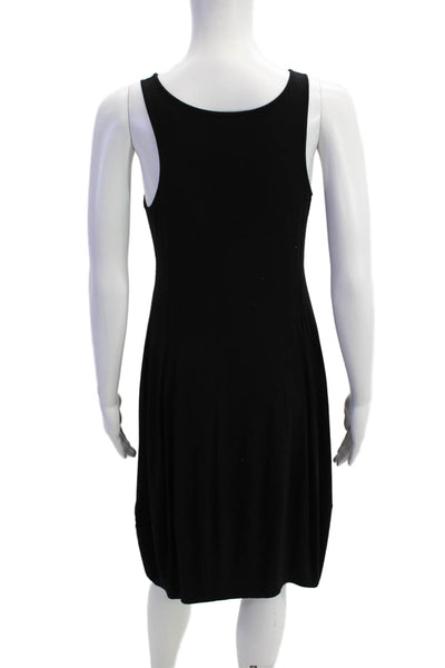 Eileen Fisher Womens Sleeveless Mid Calf A Line Dress Black Size Petite Small