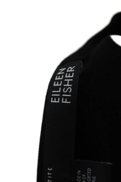 Eileen Fisher Womens Sleeveless Mid Calf A Line Dress Black Size Petite Small