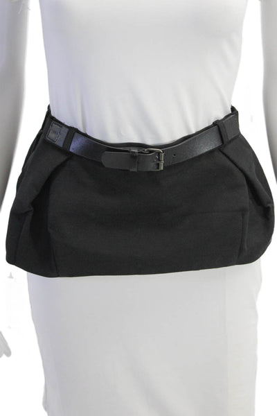 BCBG Max Azria Womens Skirt Waist Belt Black Cotton Size Small