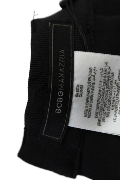 BCBG Max Azria Womens Skirt Waist Belt Black Cotton Size Small