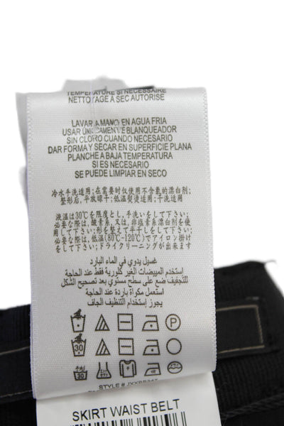 BCBG Max Azria Womens Skirt Waist Belt Black Cotton Size Small