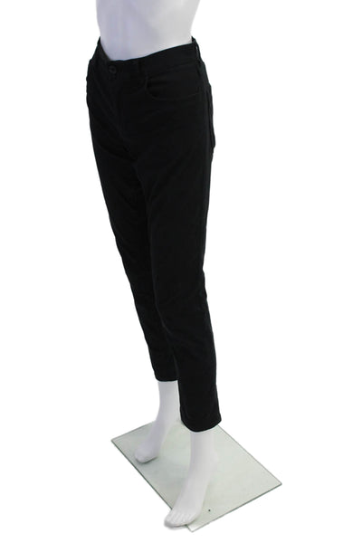 Vince Womens Mid Rise Skinny Straight Leg Zip Fly Denim Jeans Black Size 29