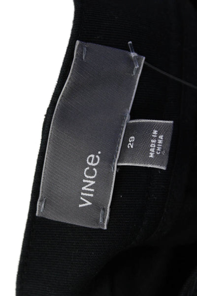 Vince Womens Mid Rise Skinny Straight Leg Zip Fly Denim Jeans Black Size 29
