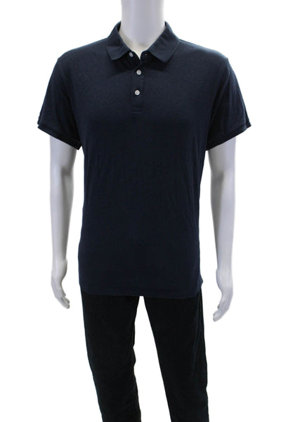 Bonobos Mens Cotton Collared Short Sleeve Pullover Polo Shirt Navy Size XL