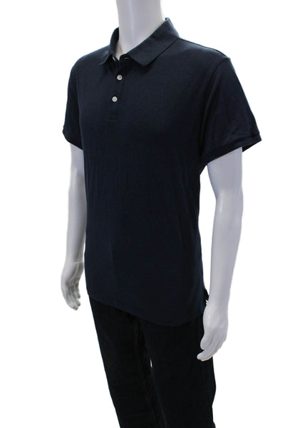 Bonobos Mens Cotton Collared Short Sleeve Pullover Polo Shirt Navy Size XL