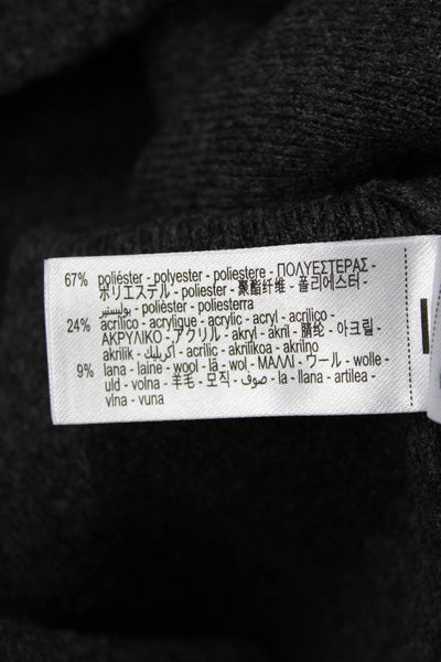 Zara Women's Long Sleeves Collared Button Cardigan Sweater Gray Size S