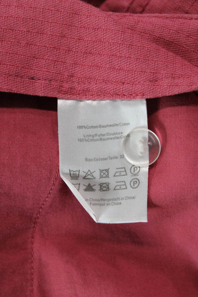 Baum Und Pferdgarten Women's Button Closure Pleated Dress Shorts Pink Size S