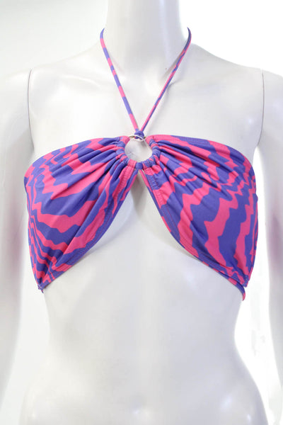 Bananhot Womens Louise Bikini Top - Purple Waves Size XL