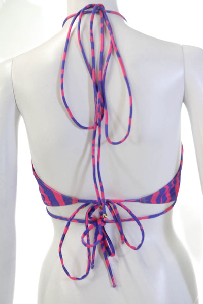 Bananhot Womens Louise Bikini Top - Purple Waves Size XL