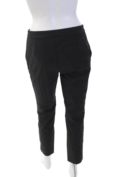 Theory Women's Elastic Waist Pull-On Straight Leg Dress Pants Black Size 6