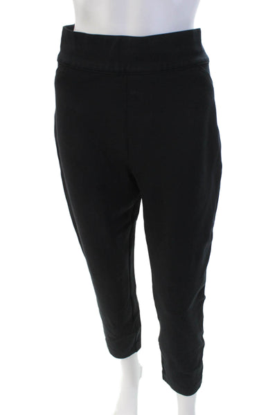 Spanx Women's Flat Front Pull-On Straight Leg Dress Pants Black Size 34"