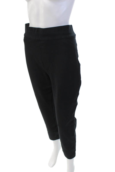Spanx Women's Flat Front Pull-On Straight Leg Dress Pants Black Size 34"