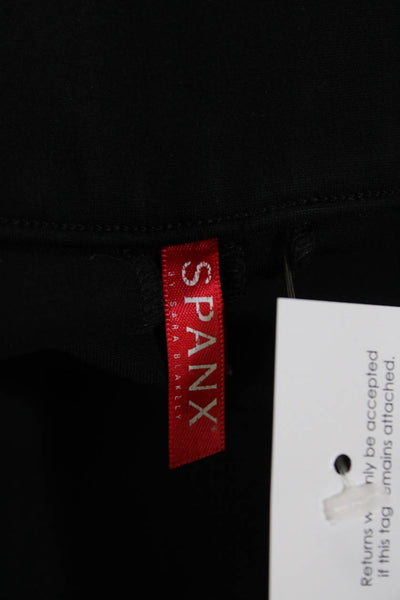Spanx Women's Flat Front Pull-On Straight Leg Dress Pants Black Size 34"