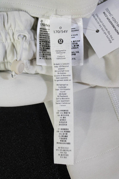 Lululemon Womens Straight Leg Elastic Drawstring Waist Sweatpants Gray Size 0