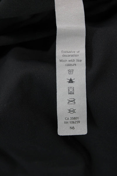 Lululemon Womens High Rise Stretch Knit Abstract Leggings Black Gray Size 4