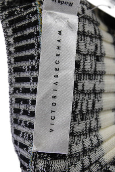 Victoria Beckham Womens Cotton Striped Print Bodycon Dress Multicolor Size 3