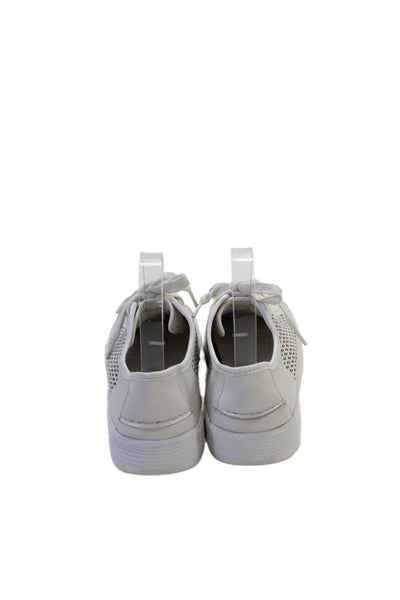 Cole Haan Womens Perforated Print Lace Up Casual Sneakers White Size 6.5