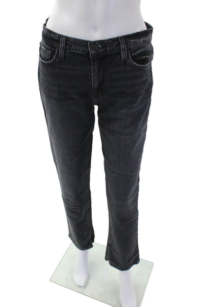 Hudson Womens Cotton Skinny Straight Leg Zip Fly Denim Jeans Black Size 27