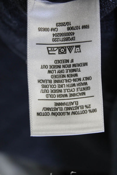 Hudson Womens Cotton Skinny Straight Leg Zip Fly Denim Jeans Black Size 27