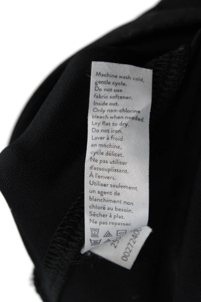 Spanx Womens Wet Look High Waisted Stretch Athletic Leggings Black Size S