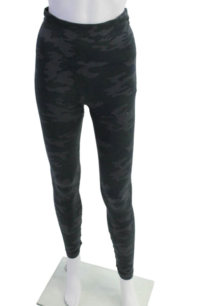 Spanx Womens High Waisted Camouflage Print Athletic Leggings Gray Size XS