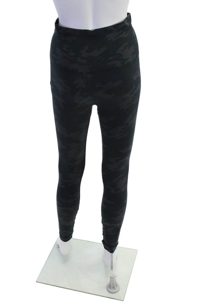 Spanx Womens High Waisted Camouflage Print Athletic Leggings Gray Size XS
