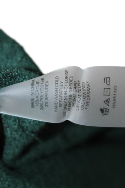 Vince Camuto Womens Crew Necked Seam Detail Sweater Forest Green Size M