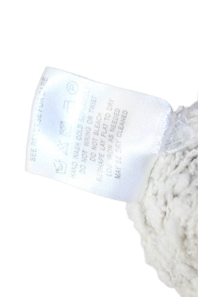 Young Fabulous & Broke Womens Cotton Textured Knit Hooded Sweater Beige Size M