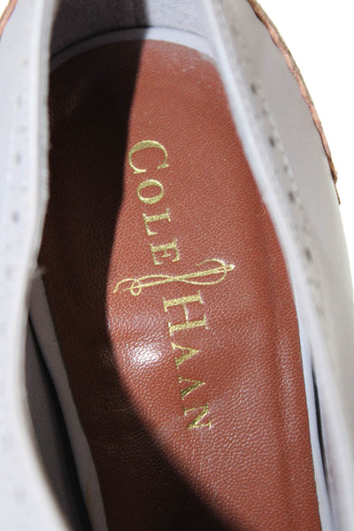 Cole Haan Women's Leahter Cone Heels Colorblock Lace Up Oxford Shoes Size 7