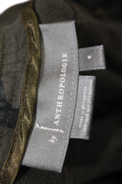 Anthropologie Womens Camouflage Print Jogger Pants Green Black Size Small
