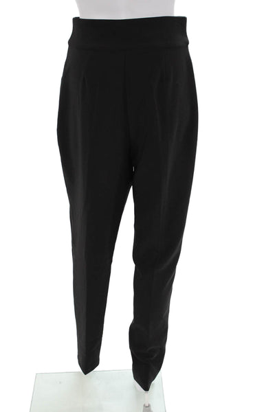 NBD Womens Zipper Fly High Rise Straight Leg Dress Pants Black Size Small